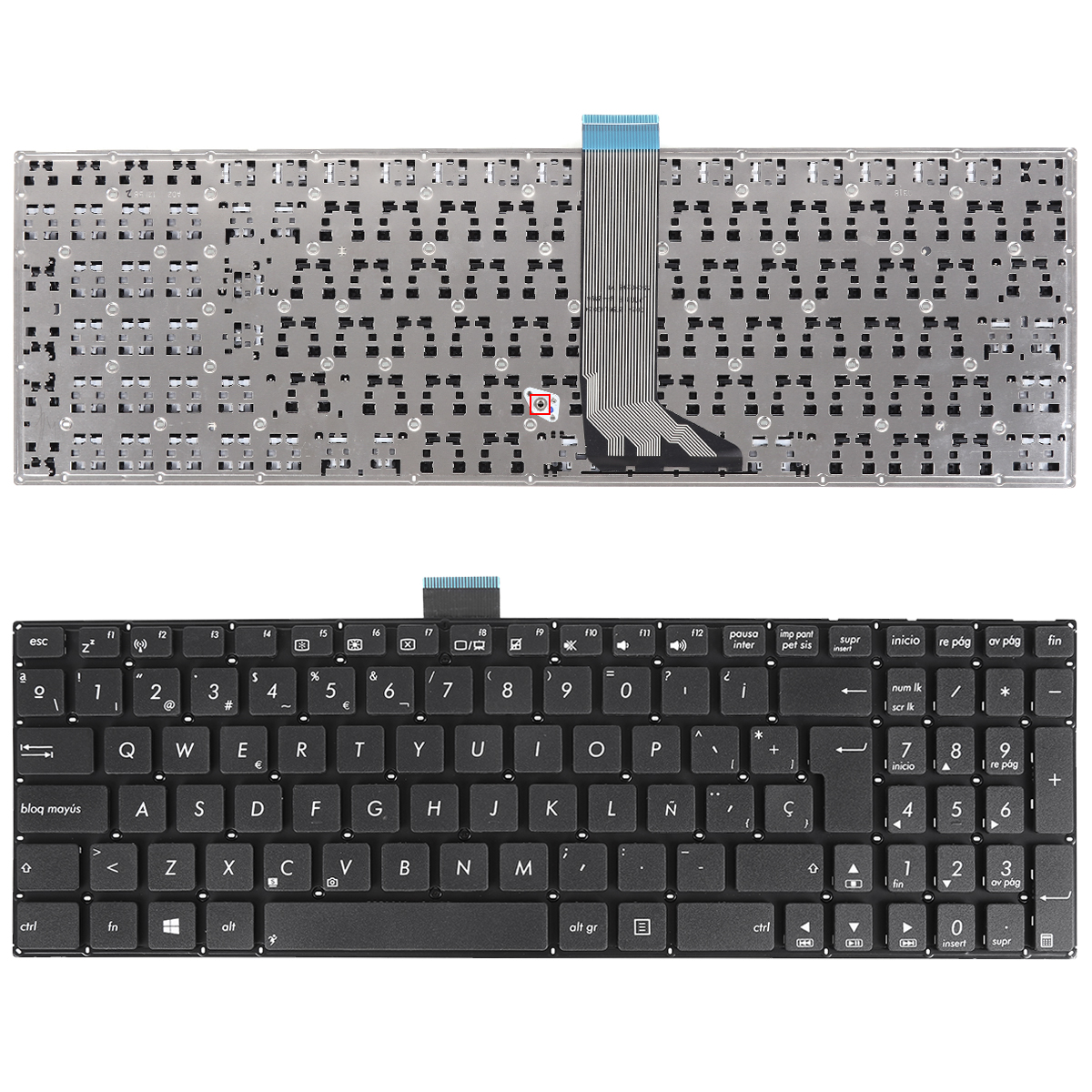 Picture of New Replacement Laptop Keyboard For ASUS X502 BLACK (Without FRAME,Without foil,Win8) SP Layout